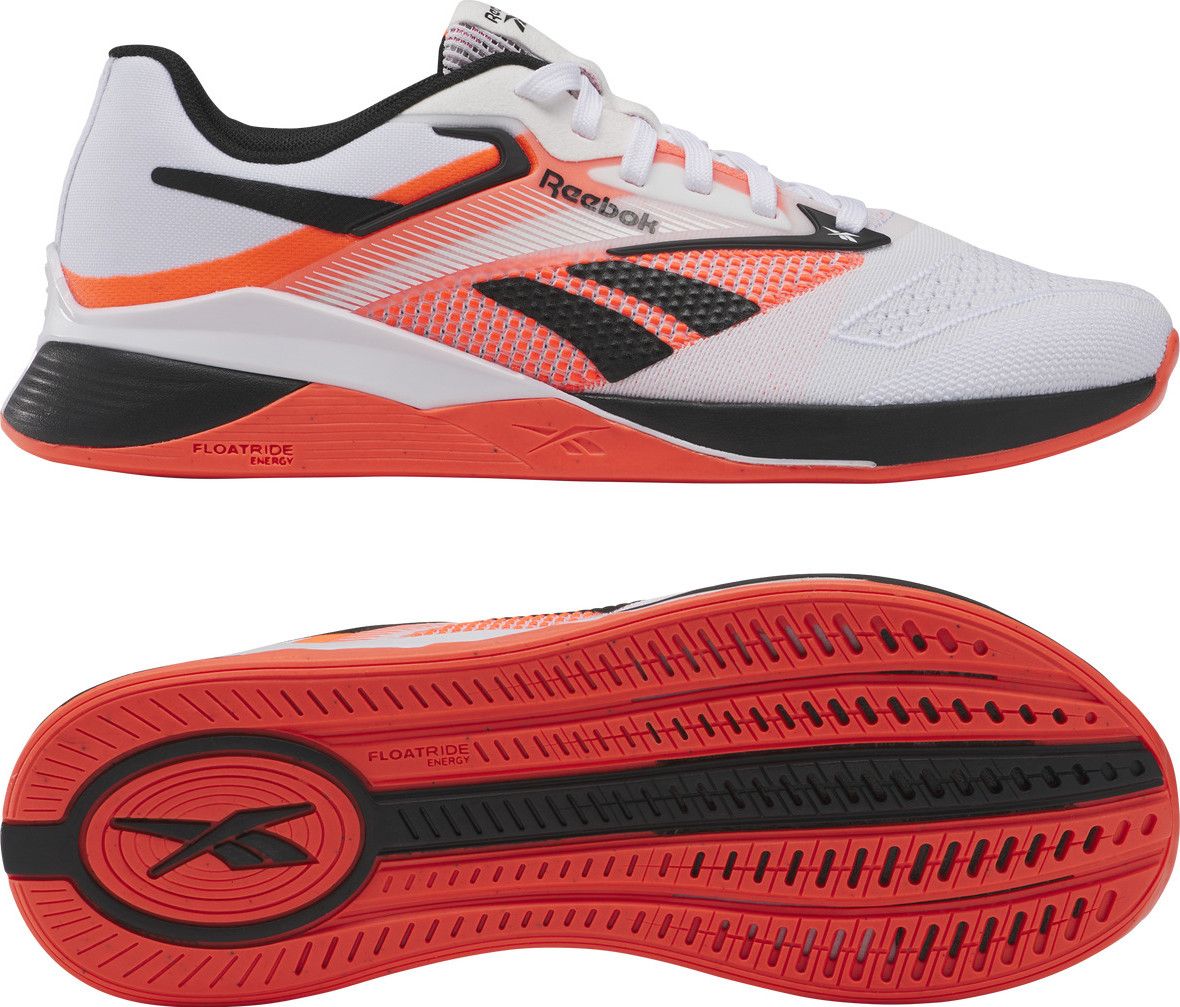 Reebok Nano X4 Women s Cross Training Shoes White Black Orange Alltricks