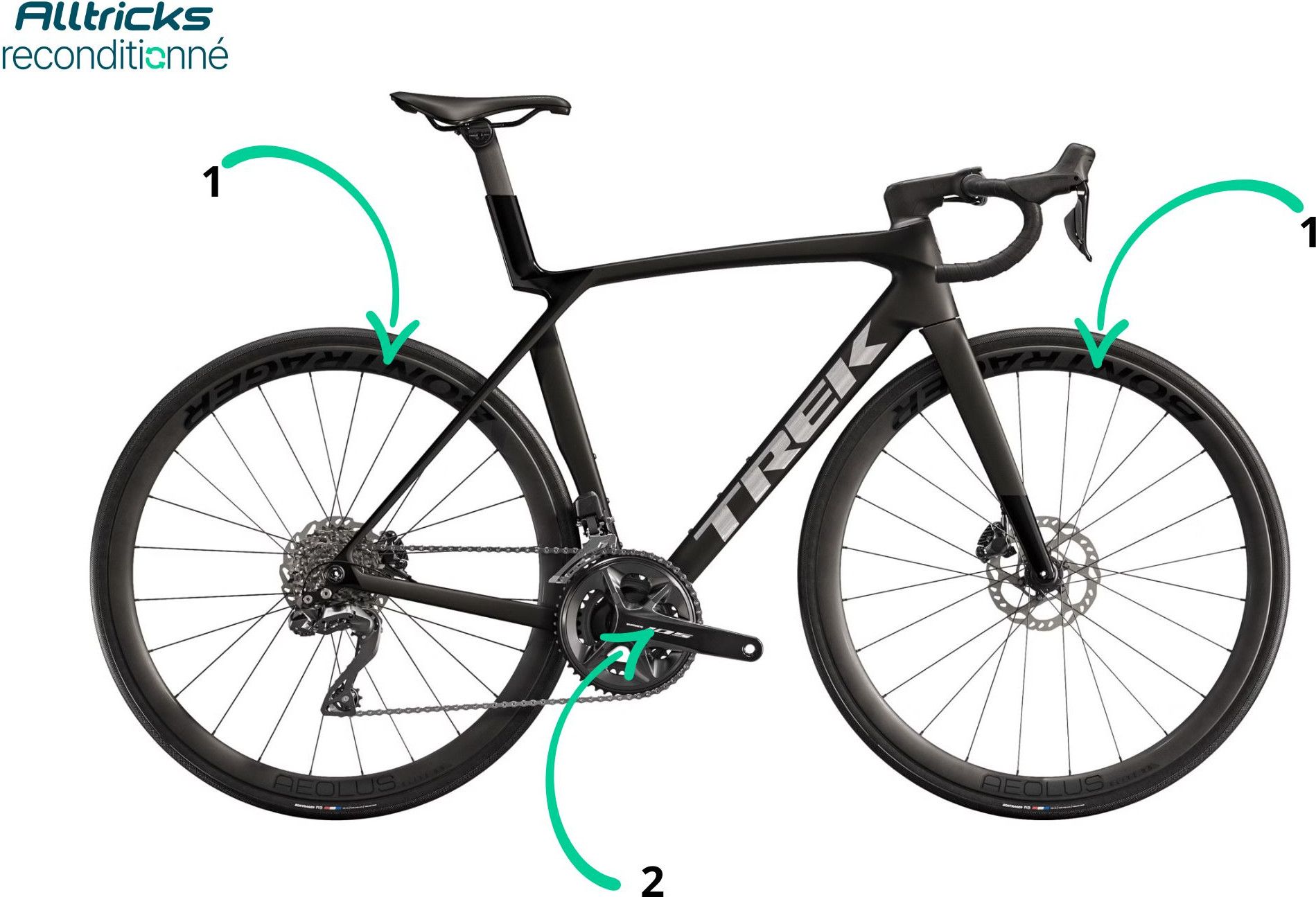 TREK Madone SL 6 gen 8 Mサイズ 電動105Di2 12s TREK Madone SL 6 Gen 8 - Piermont Bicycle Connection