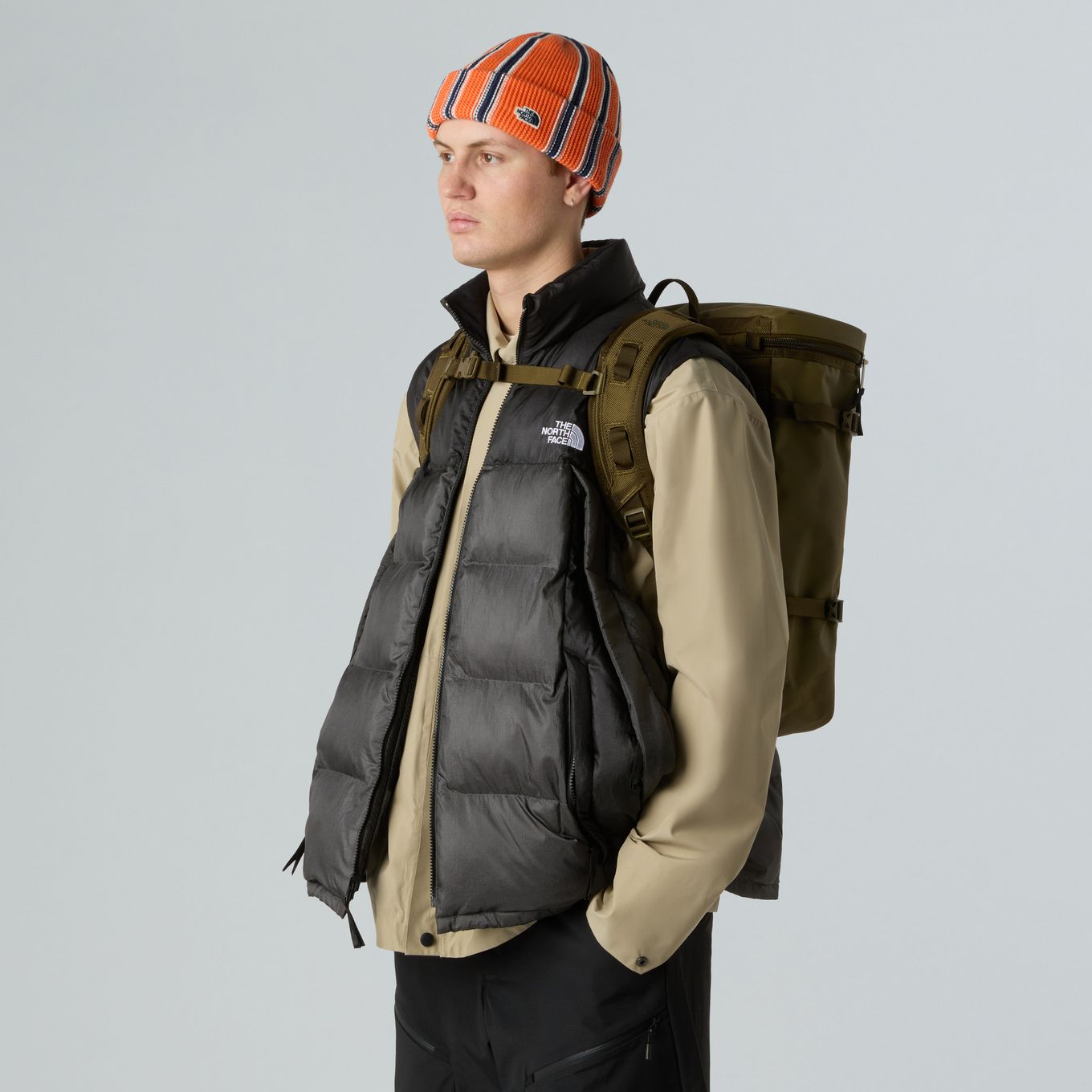 black and grey north face backpack The North Face - Base Camp Daypack TNF Black/Asphalt Grey - Backpack