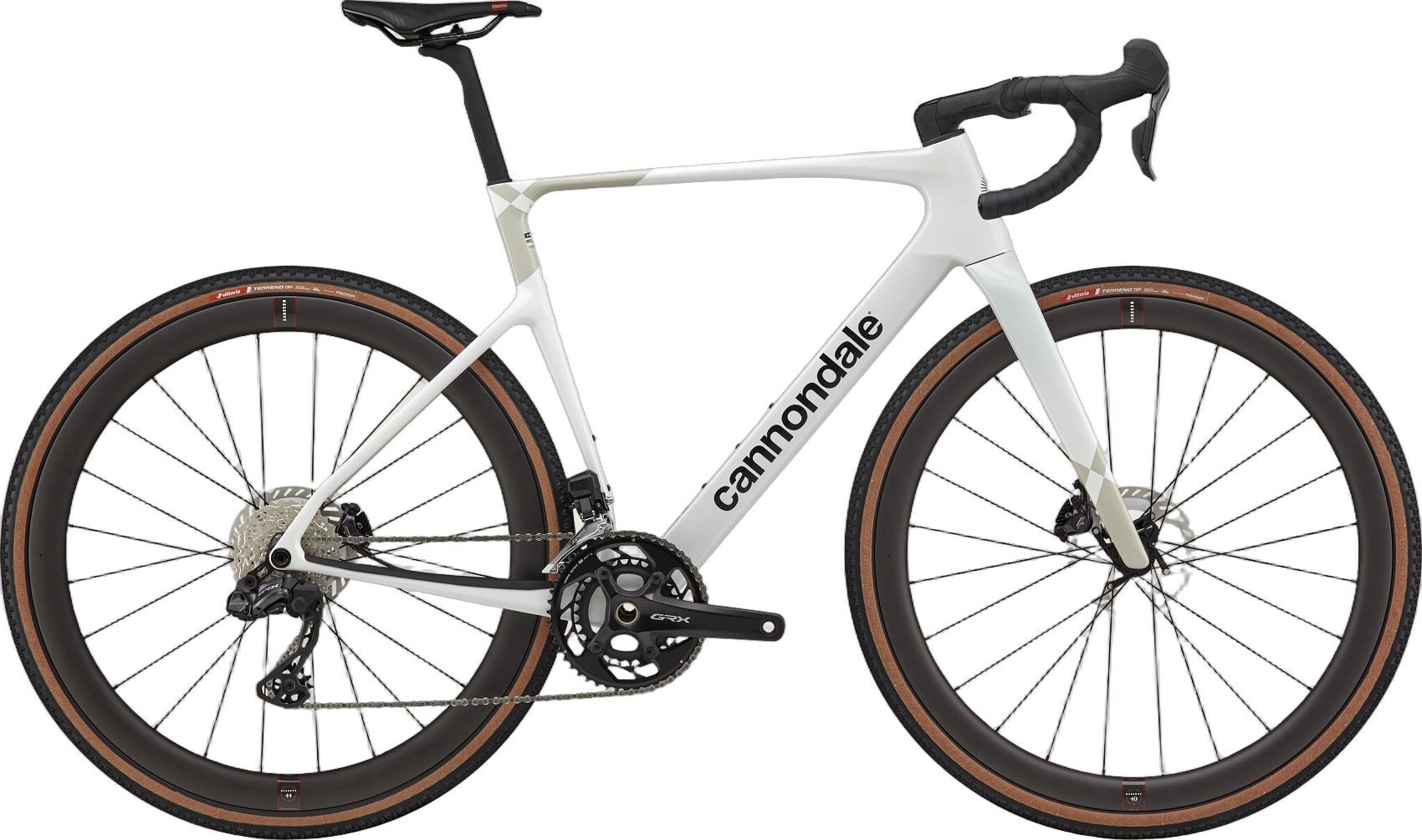 Cannondale ロードバイク ホワイト/グリーン Cannondale SuperX 2 Gravel Bike with Shimano GRX Di2 12-speed