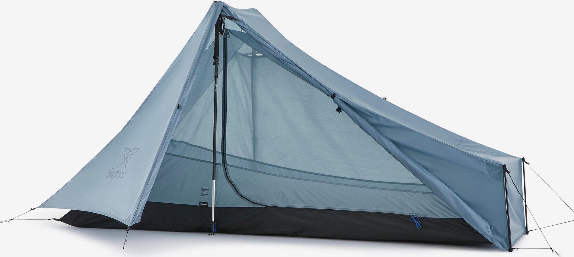 poly tent 6' Extended Selkirk Spike Fly cat_Schlafen Sunshine Smile Fahrradfahne – Color:Blue / Orange offers mesh windows for