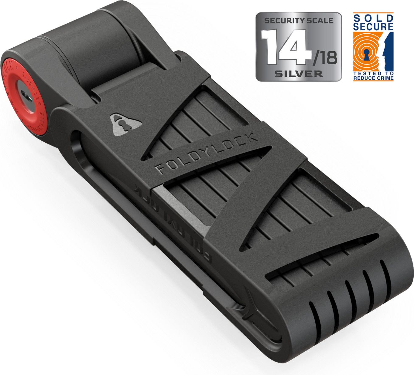 Seatylock Foldylock 85 Foldable Lock 85cm Black Bracket