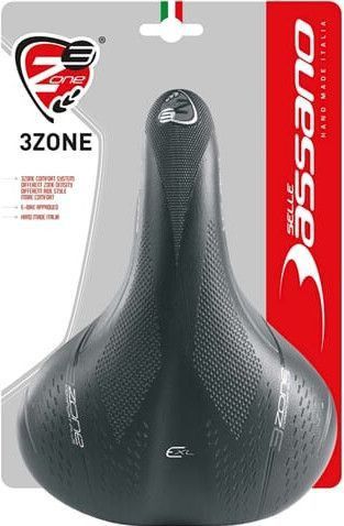 Selle de vélo vintage Selle Bassano Vuelta cuir noir