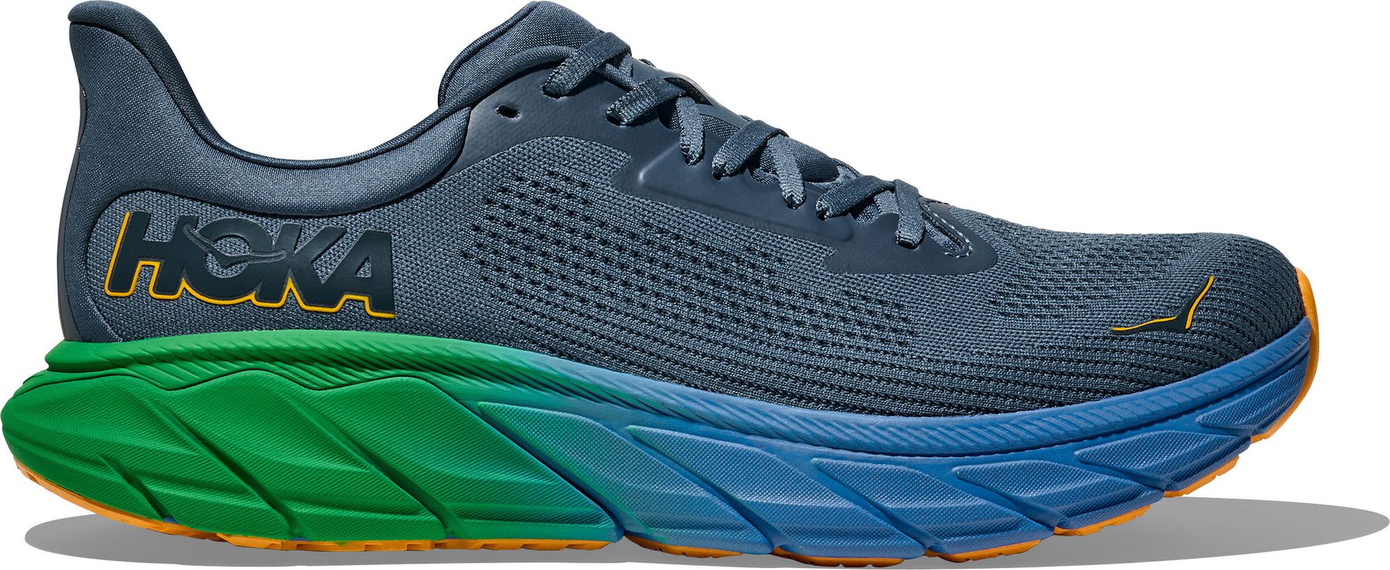 Hoka Arahi Running Shoes Large Blue/Green Men's