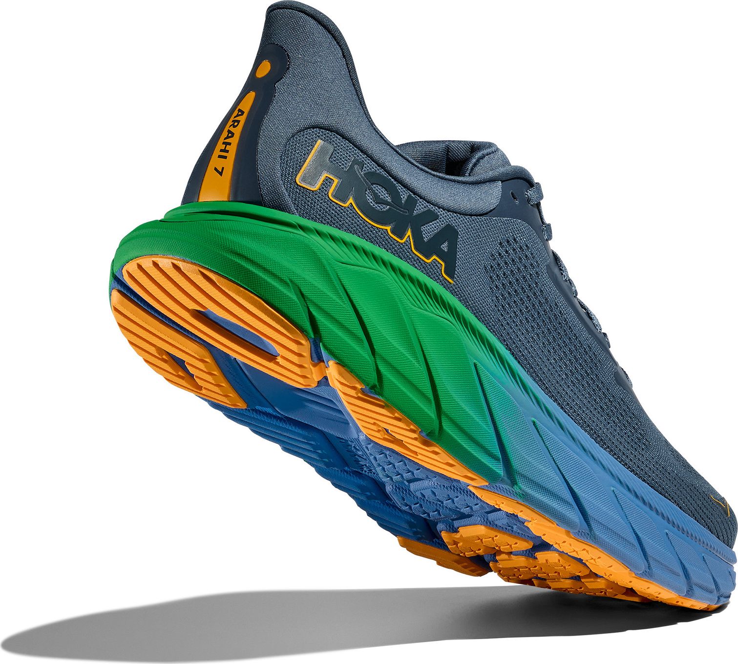 Hoka‎ Arahi 7 Mens Running Shoes Blue Teal Lime Green 1147850 Size 11 D Amazon.com | Hoka Men main image 2