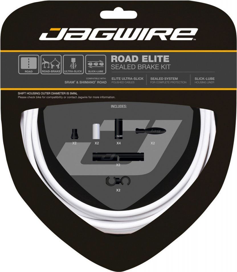 Jagwire Road Elite Sealed Brake Kit White - Main Image