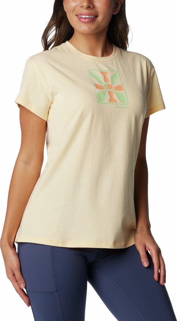 Columba SUN TREK SS GRAPHC TEE - Dámské Trko - žlutá | SPORTSMO.CZ