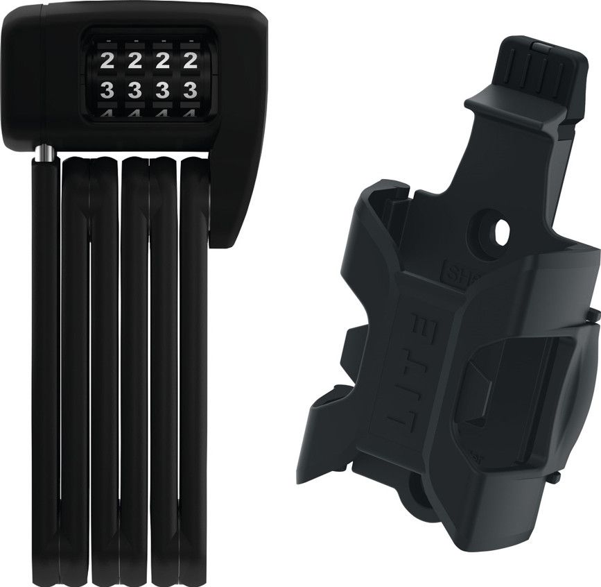 Abus Bordo Lite Mini Combo 6055C/60 Folding Lock Black + SH