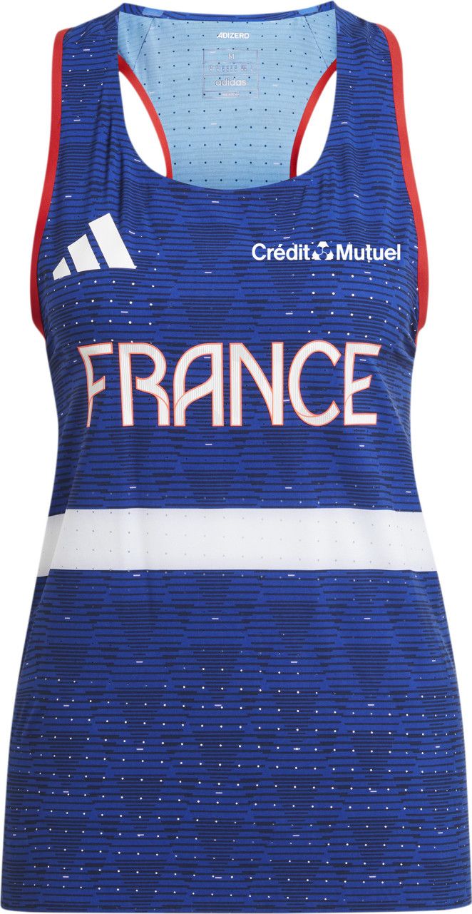 Canotta adidas Performance Adizero Team France Donna Blu