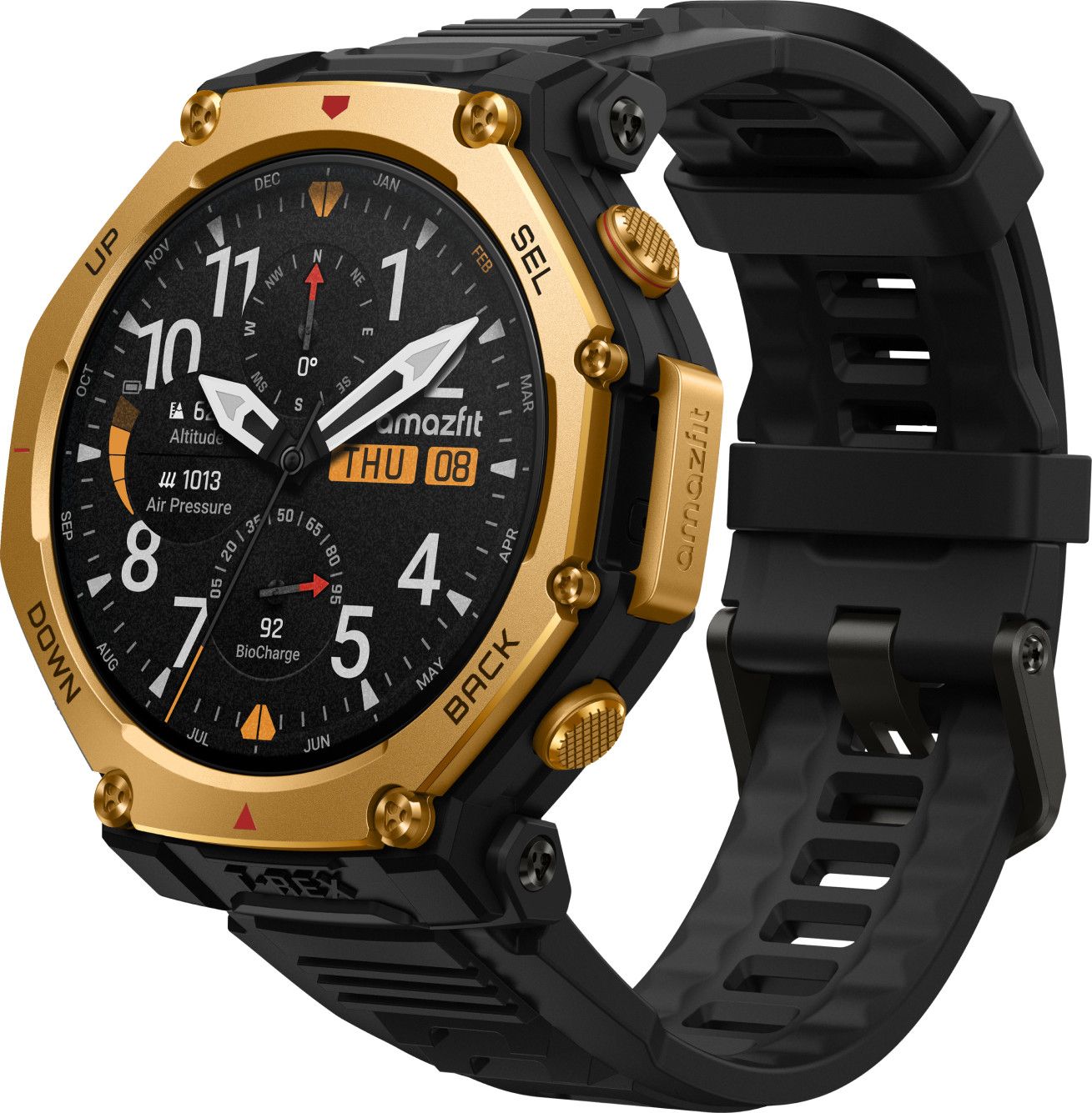 GPS Watch Amazfit T-Rex 3 Pro 48mm Gold Black | Alltricks.com