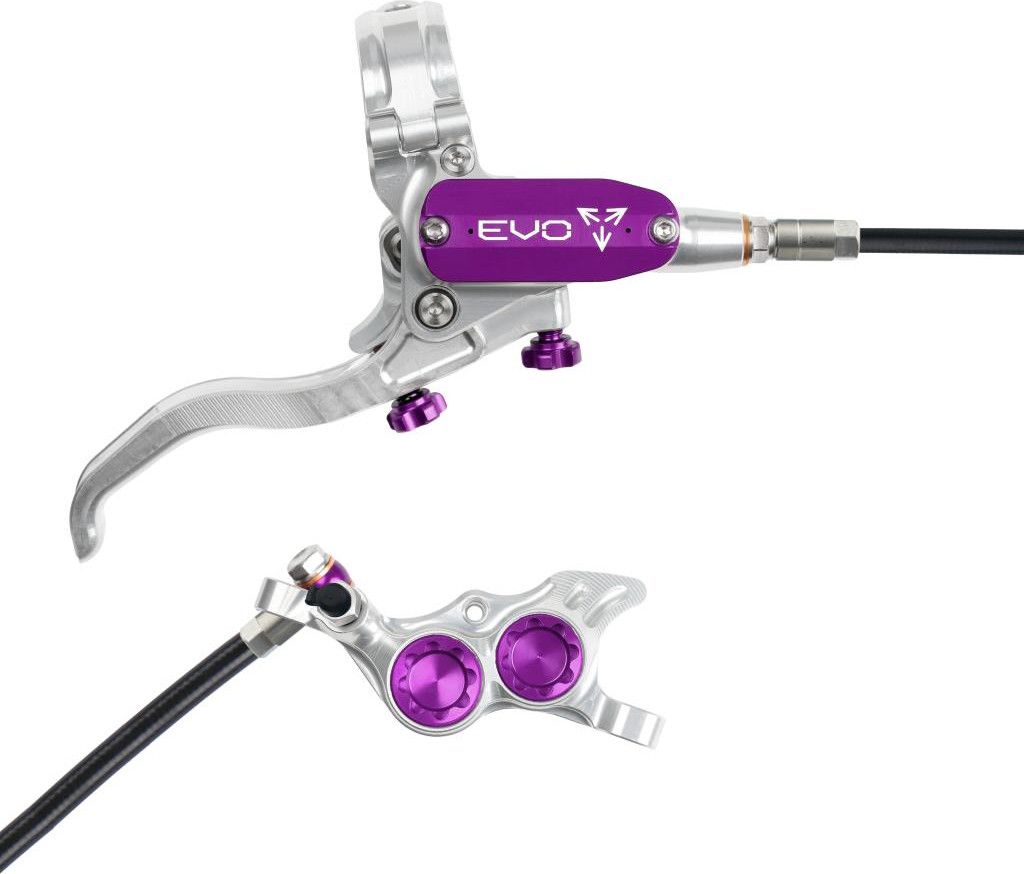Hope Tech4 EVO TR4 Silver / Violet Right brake Standard hose