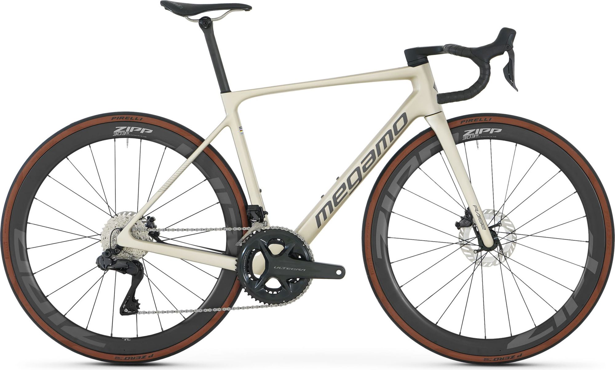 Road Bike Megamo Raise 05 CW Shimano Ultegra Di2 12V 700 mm Beige 2026