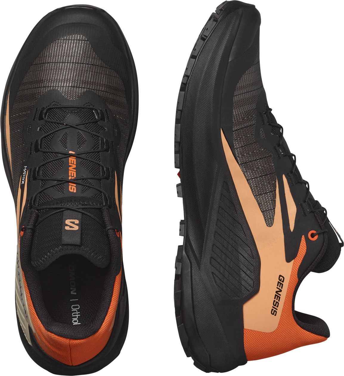 Salomon Genesis Trail Shoes Black Orange Men's | Alltricks.com