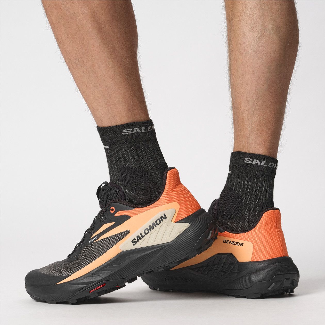 Salomon Genesis Trail Shoes Black Orange Men's | Alltricks.com