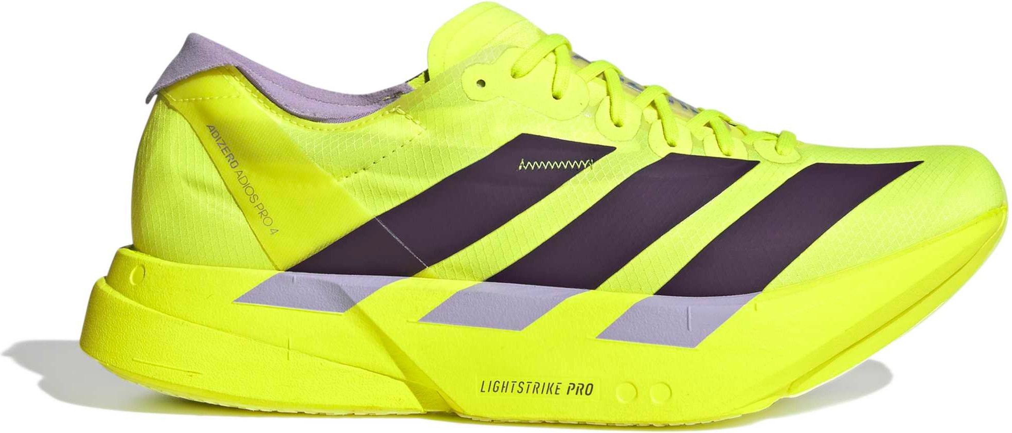 adidas Adizero Adios Pro 4 Yellow/Purple Men's Running Shoes