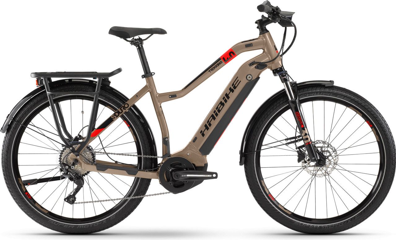 Haibike SDuro Trekking 4.0 Women Hybrid Touring Bike Shimano Deore 10S 27.5 Beige 2020 Alltricks