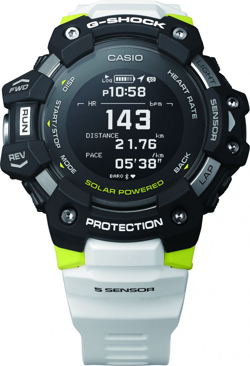 Casio G-SHOCK G-Squad HR GBD H1000 Watch Black White | Alltricks.com