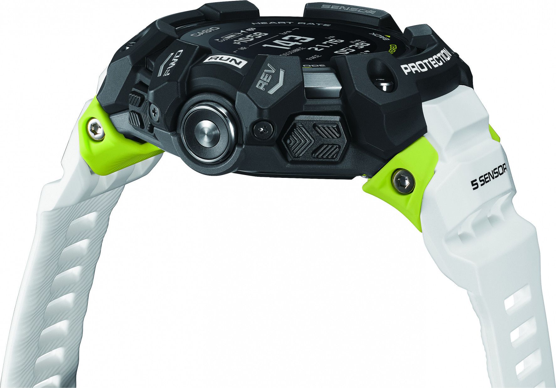 Casio G-SHOCK G-Squad HR GBD H1000 Watch Black White | Alltricks.com
