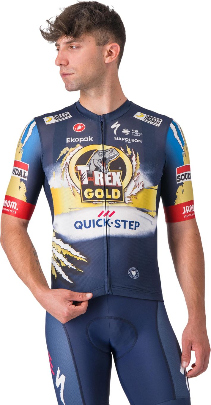 Castelli Competizone 3 Soudal Quick-Step Short Sleeve Jersey Blue