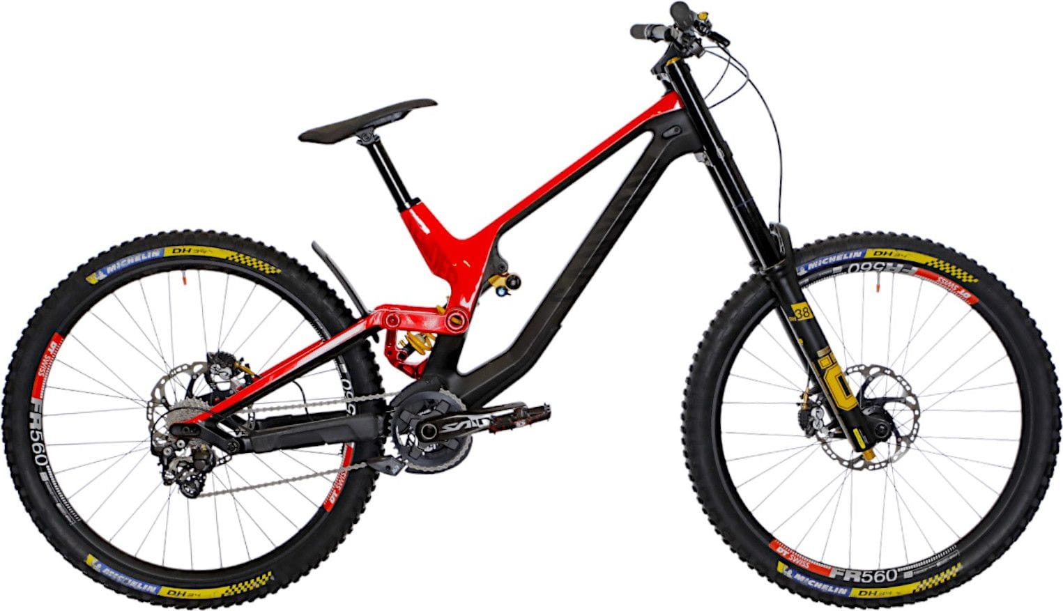 Refurbished Product Canyon Sender CF 8.0 Shimano Saint 10V Carbon Red DH Mountain Bike 2019 M Alltricks