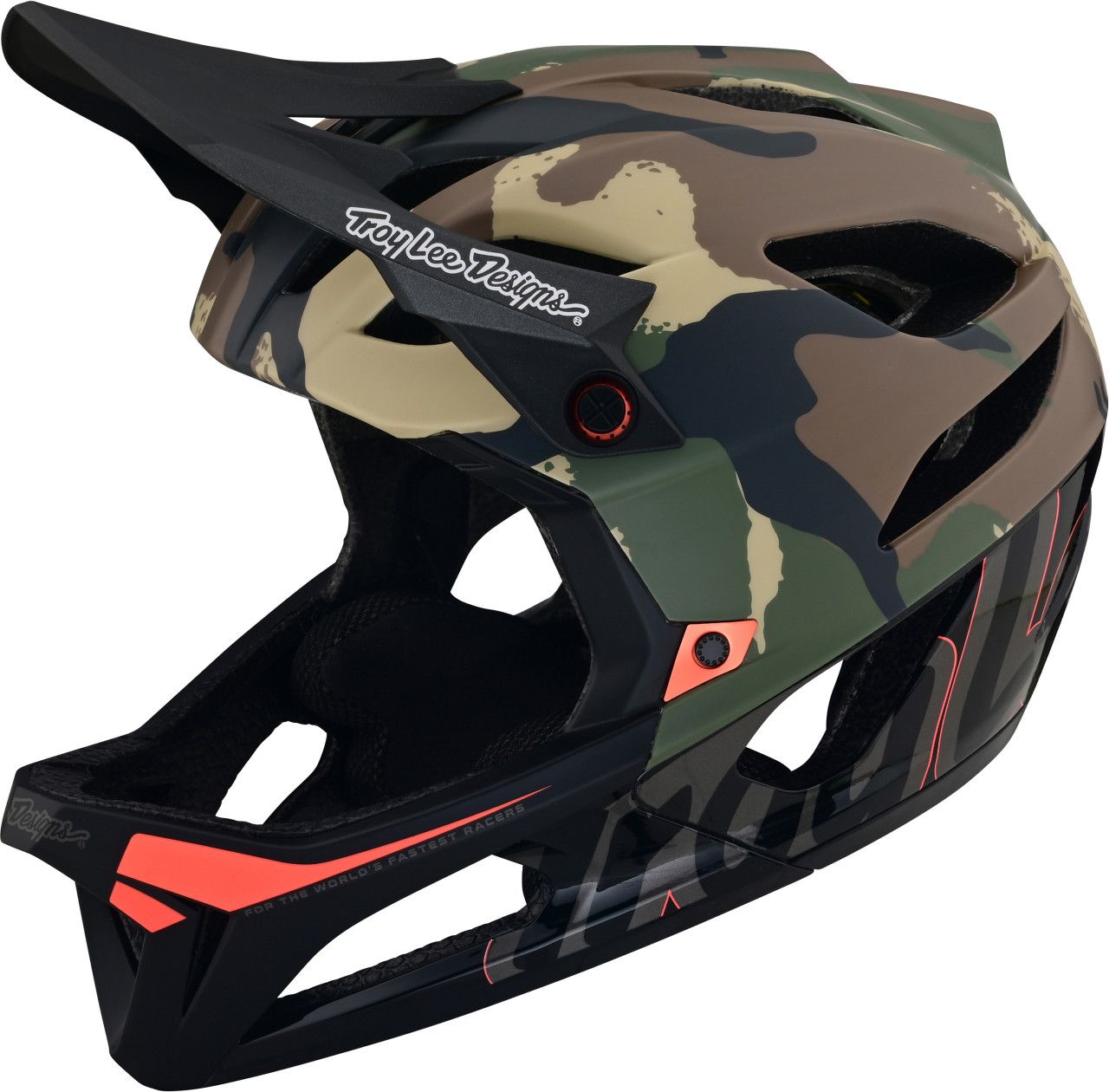 Troy Lee Designs Stage Mips Signature Camo Green Full Face Helmet Alltricks
