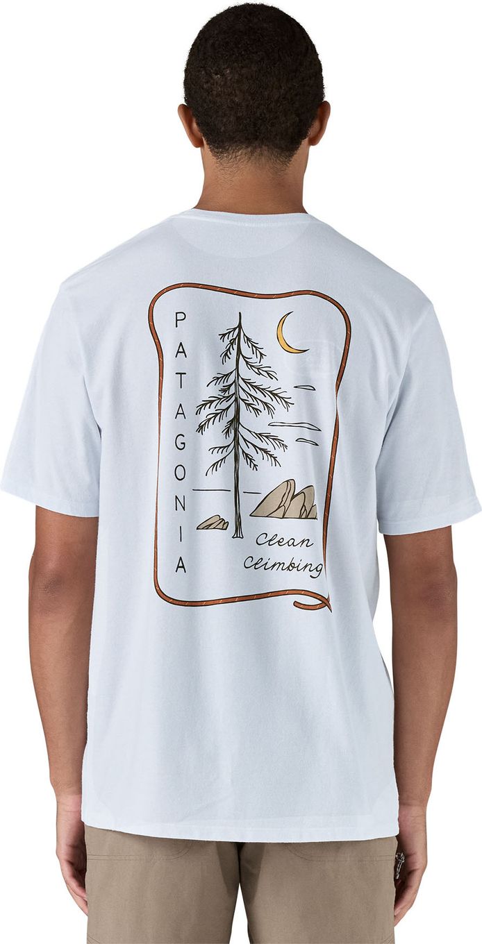 Patagonia Clean Climb Roots Responsibili-Tee White Men's T-Shirt