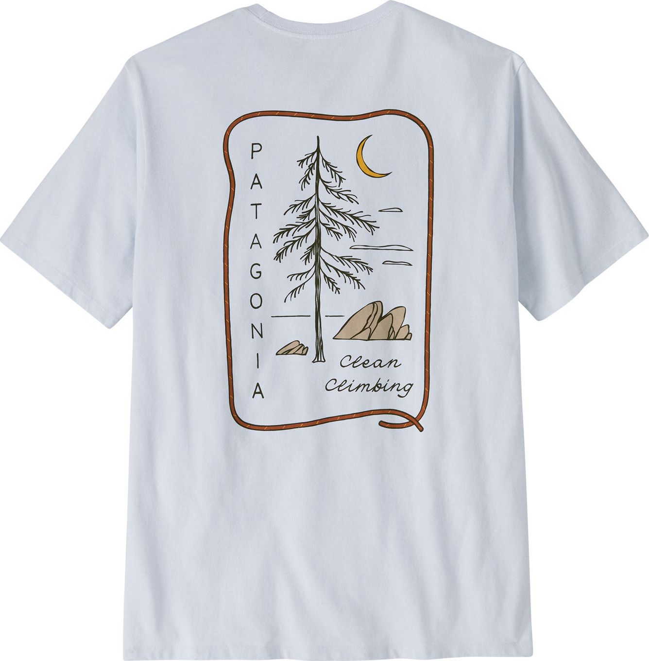 Patagonia Clean Climbing Tシャツ XL Patagonia Clean Climb Roots Responsibili-Tee White Men's T-Shirt