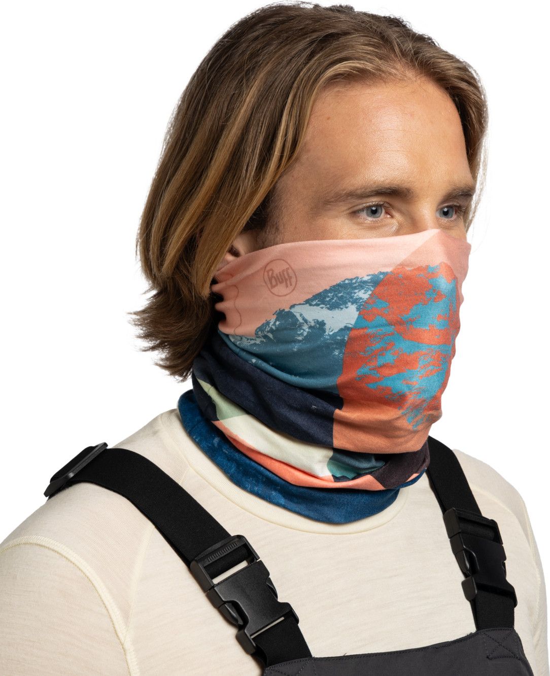 Buff ThermoNet Unisexe – Écharpe Légère Réfléchissante – Noir/Orange – Taille Unique – Neuf Sans étiquette