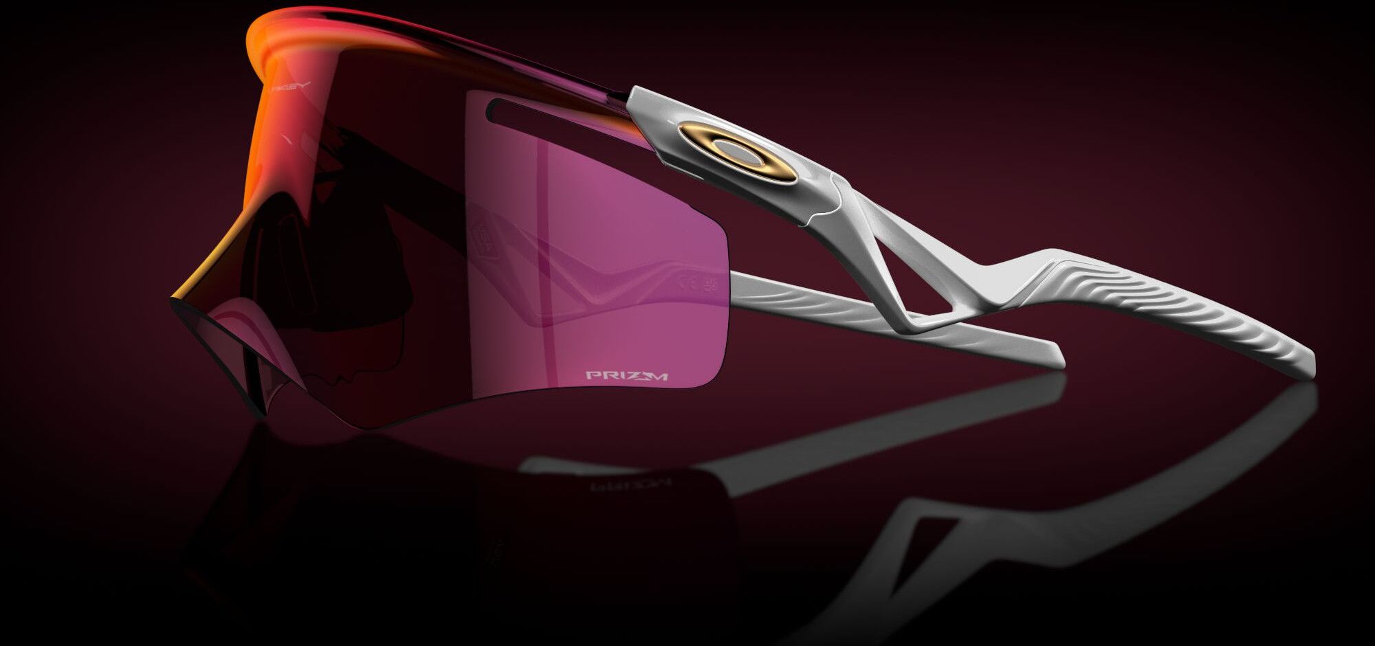 Oakley QNTM Kato White / Prizm Road Goggles / Ref : OO9481-0356