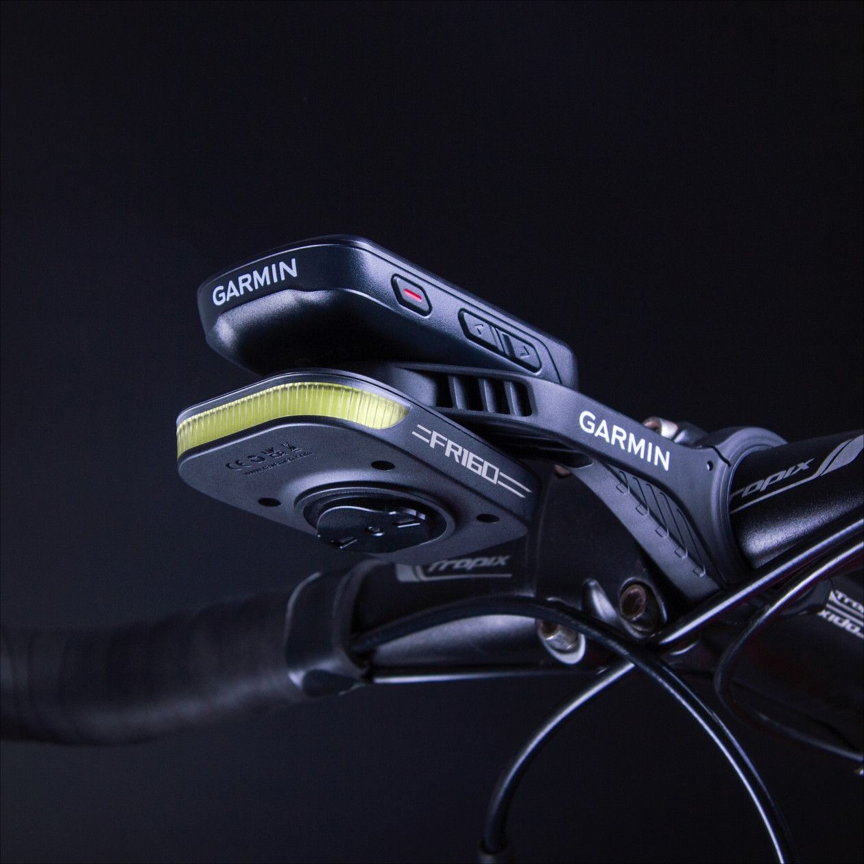 Ravemen FR160 ALU bike front light with integrated GARMIN GPS