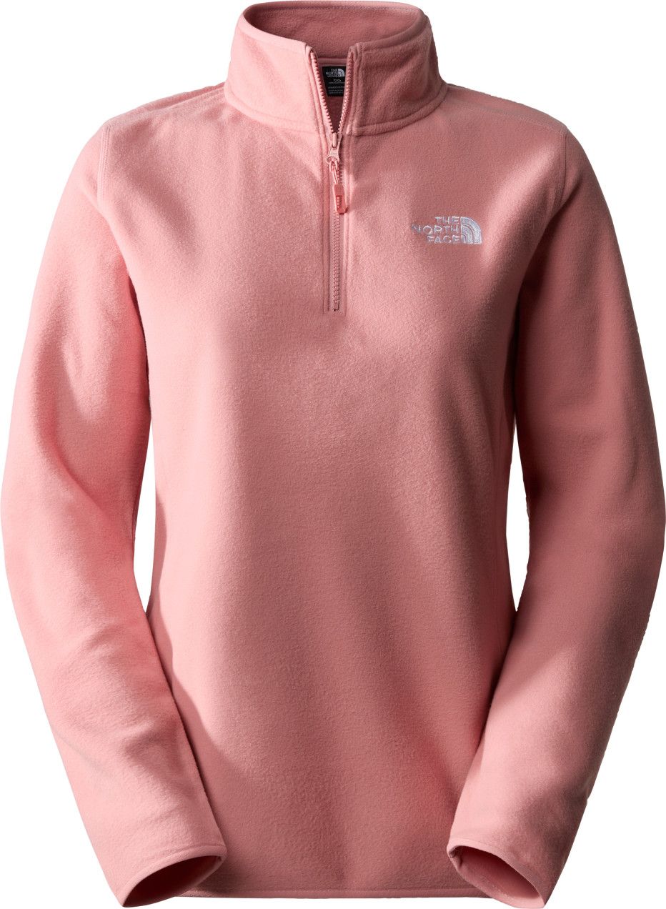 The North Face 100 Glacier 1 4 Zip Women s Fleece Pink Alltricks