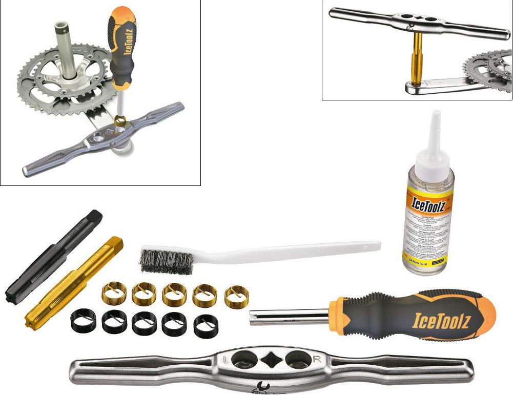 Ice Toolz E521 Taraud Taps and Inserts Kit for Cranks | Alltricks.com