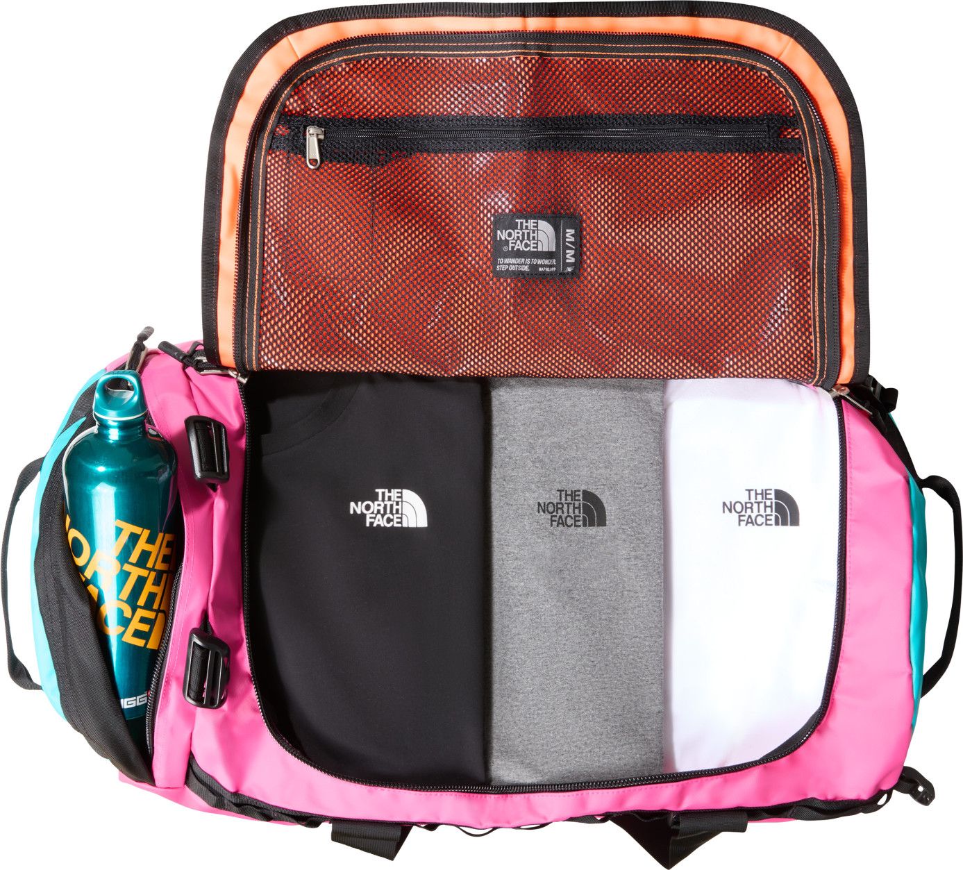 The North Face Base Camp Duffel M 71L Pink Blue Alltricks