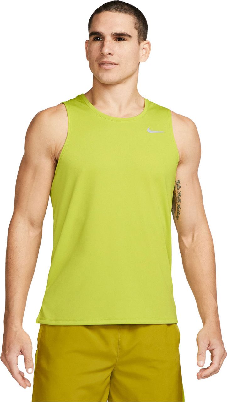 Nike Dri Fit Miler Tank Yellow Alltricks