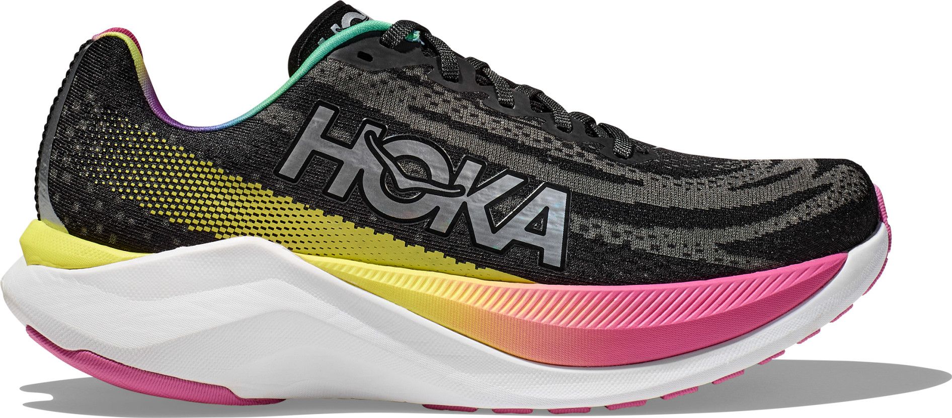 Running Shoes Hoka Women's Mach X Black Yellow Pink