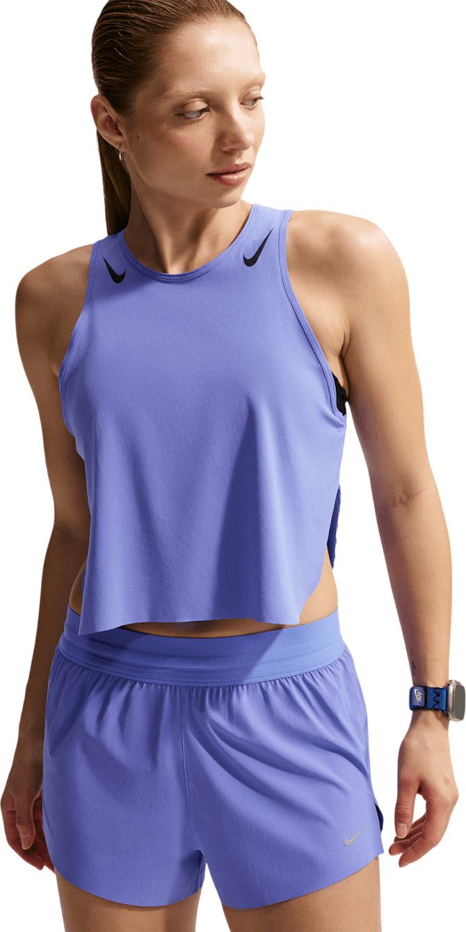 Nike AeroSwift Women's Blue Crop Tank Top | Alltricks.com