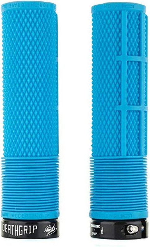 Pair of DMR Brendog DeathGrip Flangeless Grips Blue Alltricks