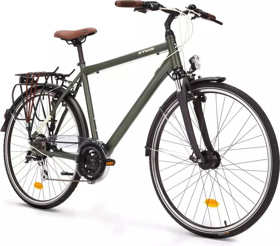 Hybrid bike BTWIN UTK 500 HOPRIDER HF Green
