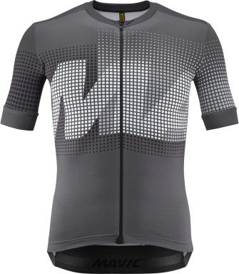 Men's Mavic Aksium Graphic Short Sleeve Jersey Grey | Alltricks.com