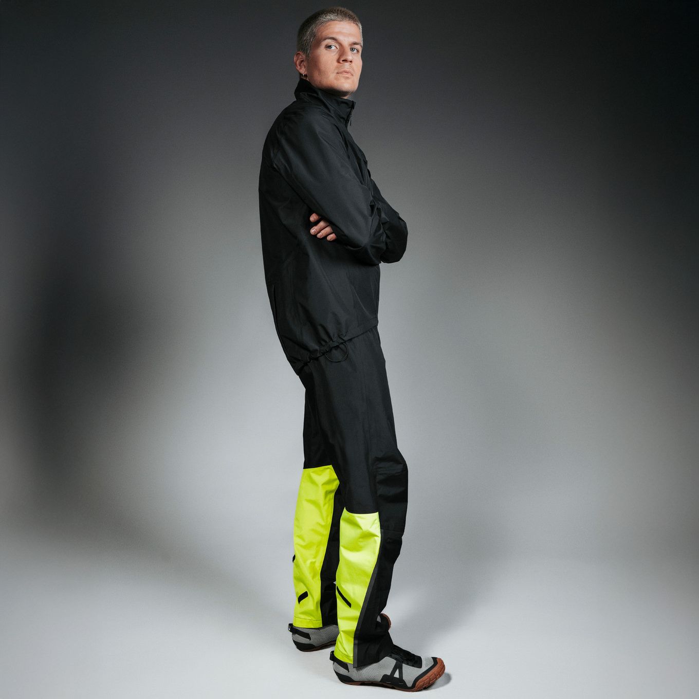 Pantalon imperméable homme Vaude Moab Rain Shorts Noir