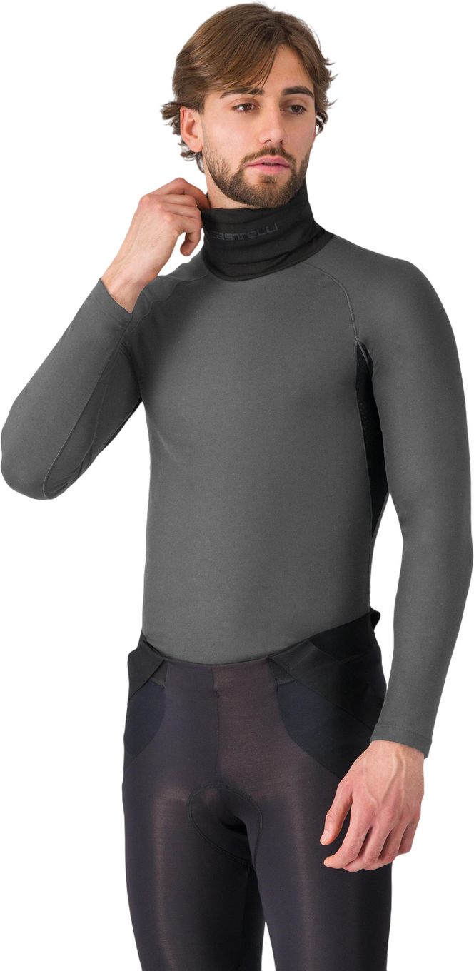 Men's Castelli Flanders 2 High Neck Warmer Under Jersey Grey