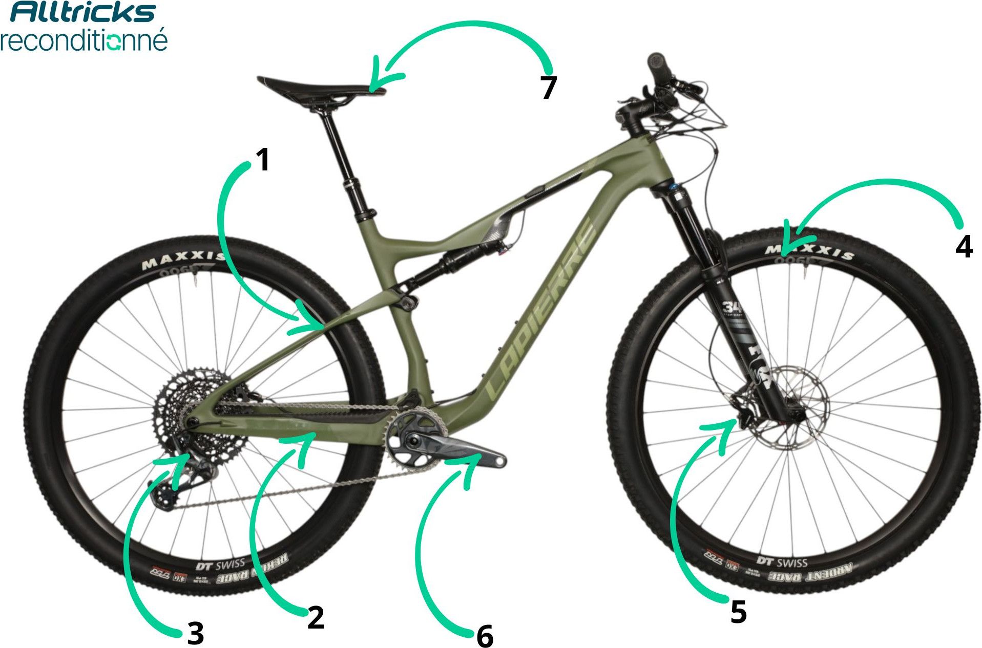 Lapierre XRM 7.9 Full-Suspension Mountain Bike with SRAM XO1 12