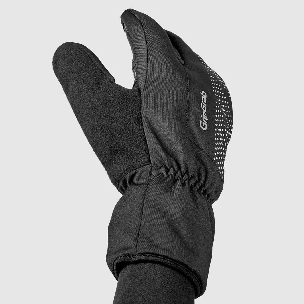 Gripgrab Ride Windproof Deep Winter Lobster Gloves Black