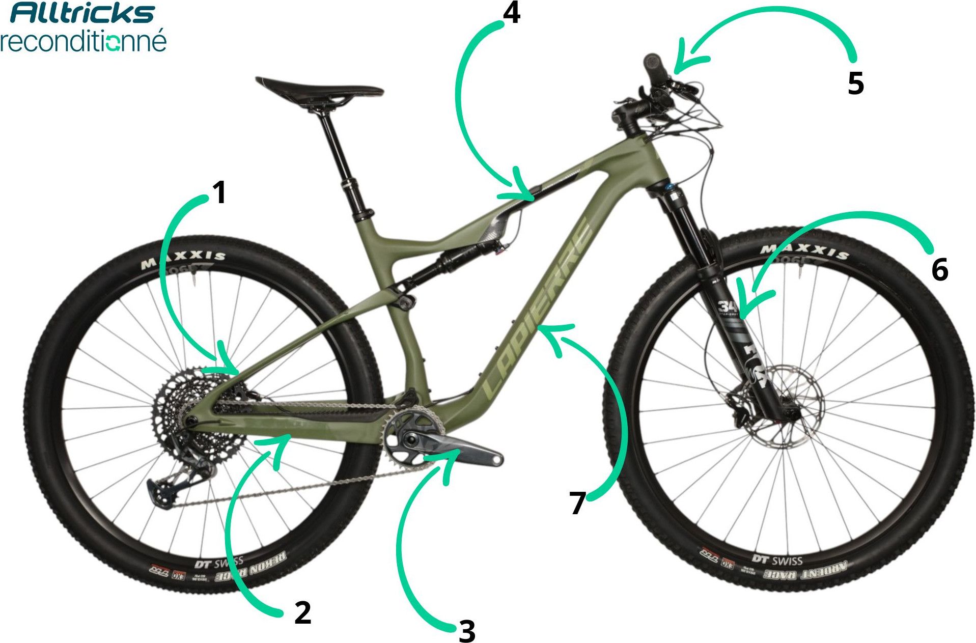 Lapierre XRM 7.9 Full-Suspension Mountain Bike with SRAM XO1 12