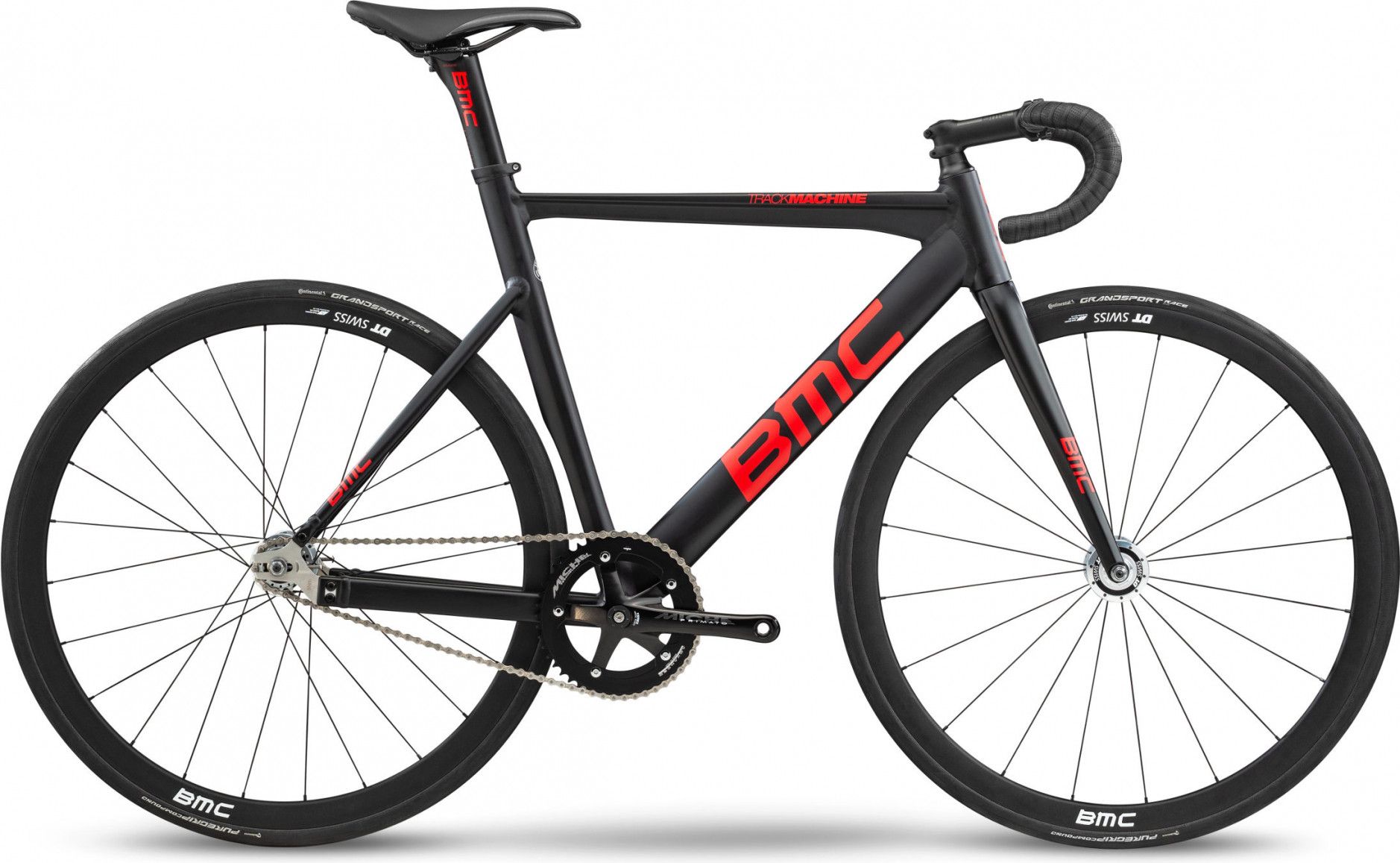 BMC Trackmachine AL Track Bike Fixed 700 mm Black Red 2021