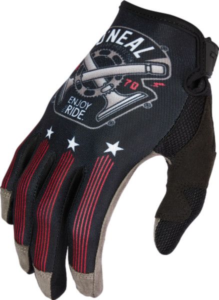 Lange Handschuhe O'Neal Mayhem Piston V.23 Schwarz / Wei / Rot |  Alltricks.de
