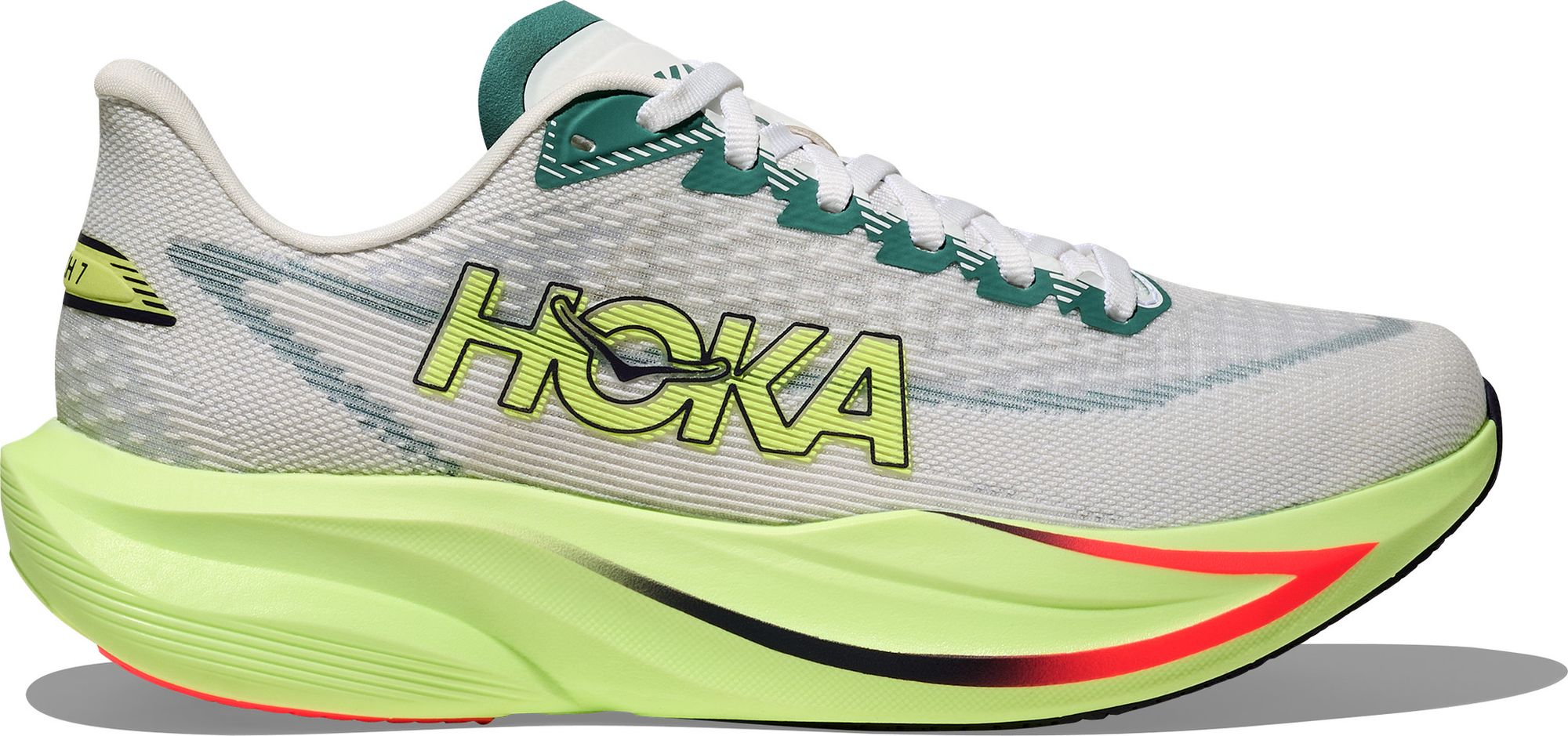 Hoka Mach 7 Running Shoes White/Yellow/Red Women's | Alltricks.com