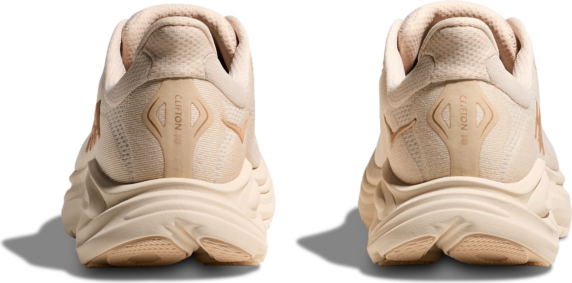 Hoka Clifton 10 Beige Women's Running Shoes