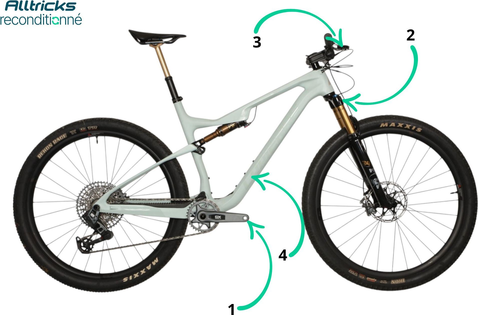 Lapierre XRM 9.9 Full-Suspension Mountain Bike with SRAM GX AXS 12
