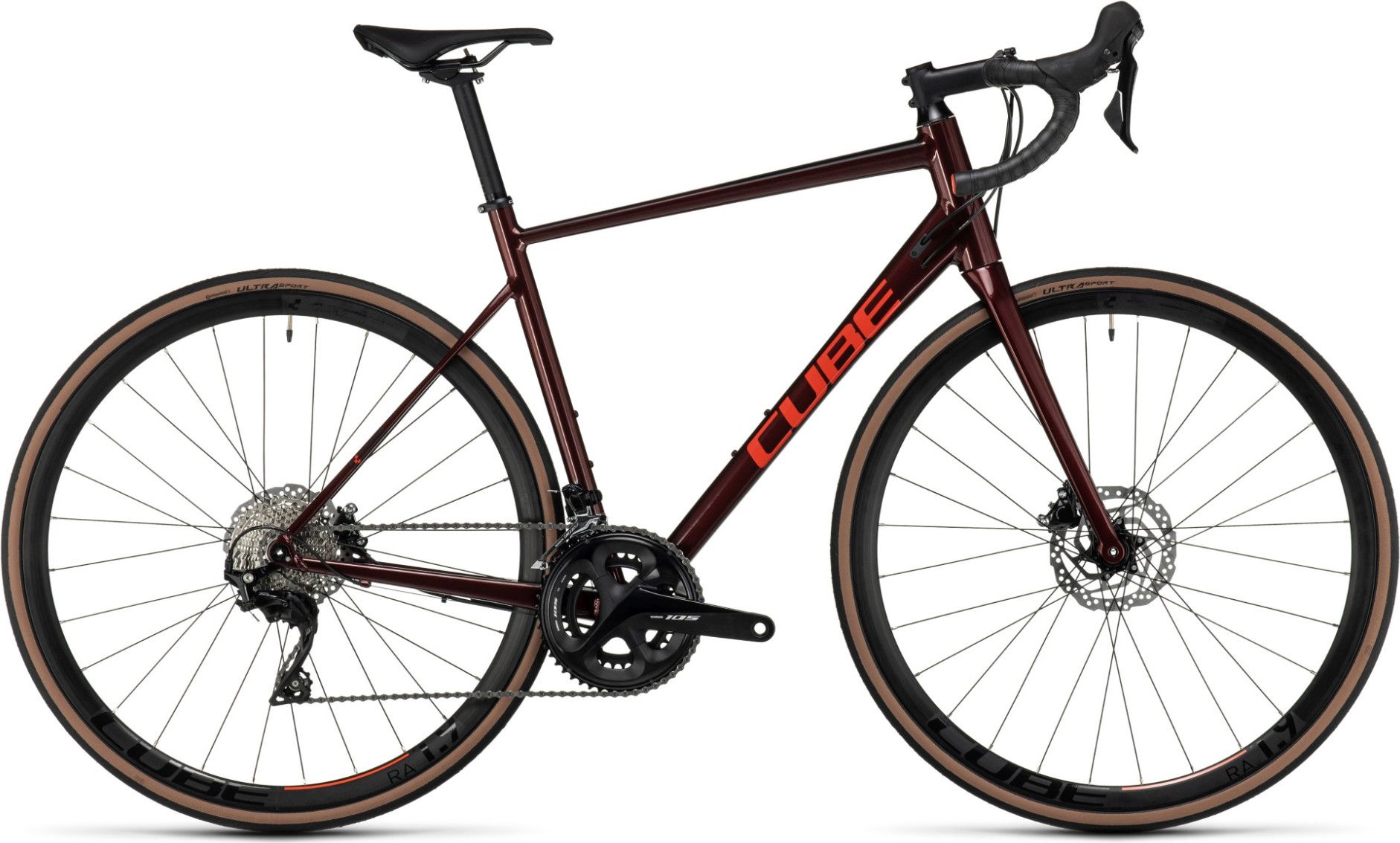 Cube Attain SLX Road Bike Shimano 105 11S 700 mm Deep Red 2023